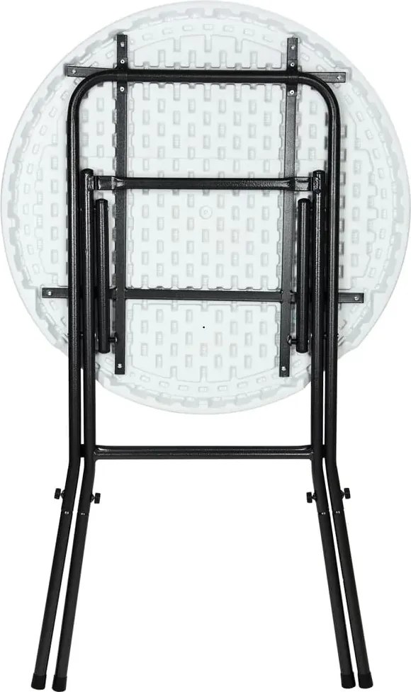 Cateringový skladací barový stôl STABLE 72 cm biely