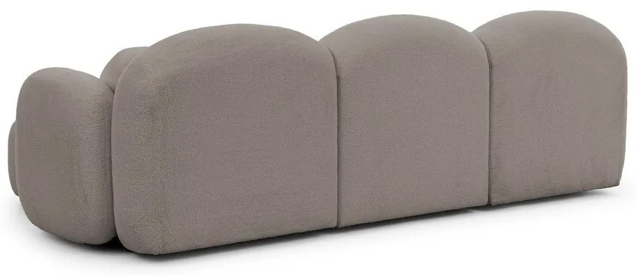 Sivá rohová pohovka z textílie buklé (pravý roh/s leňoškou) Orbit – Ropez