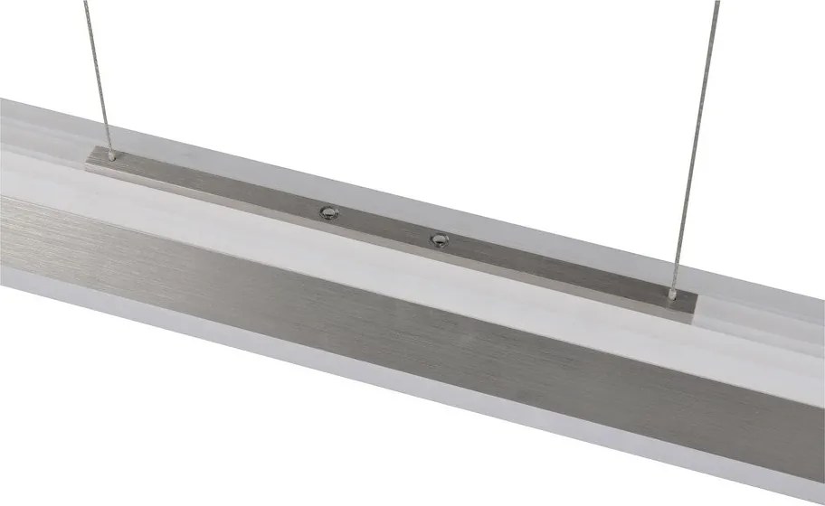 LED závesné svietidlo v matne striebornej farbe s kovovým tienidlom Arcola – Trio