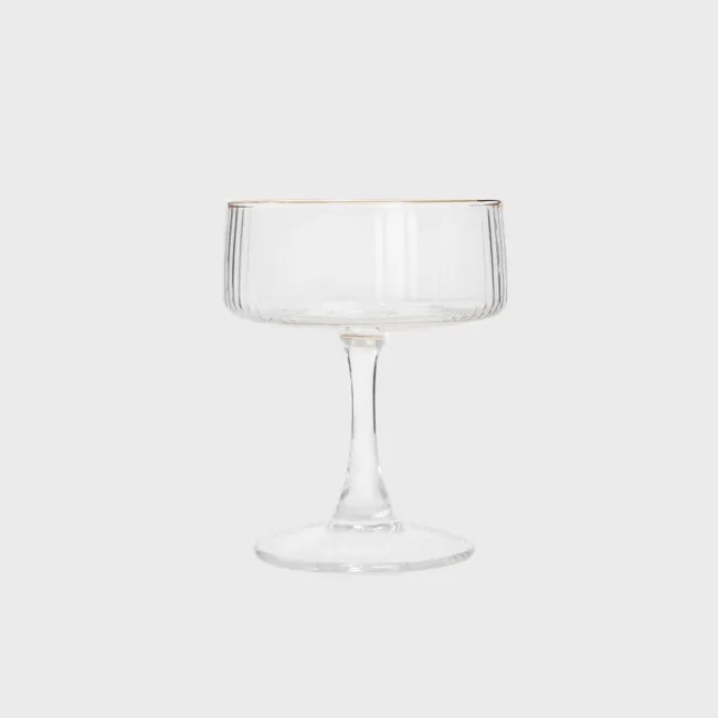 Pohár LYNN so zlatým okrajom 725791 240 ml