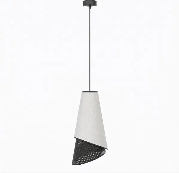 Luster na lanku MODA 1xE27/15W/230V sivá/čierna