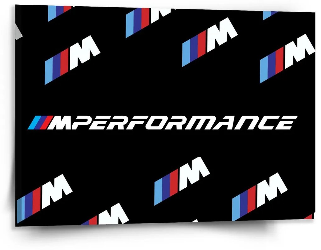 Sablio Obraz MPERFORMANCE čierny vzor - 150x110 cm
