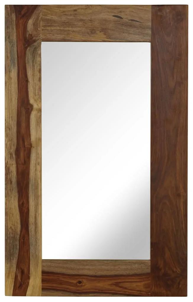 vidaXL Zrkadlo z masívneho sheeshamového dreva 50x80 cm