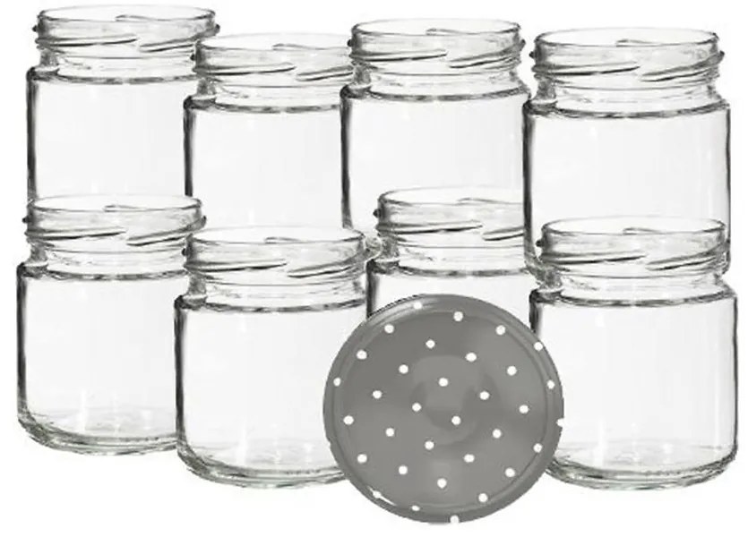 Zaváracie poháre s viečkom 40 ml 8 kusov