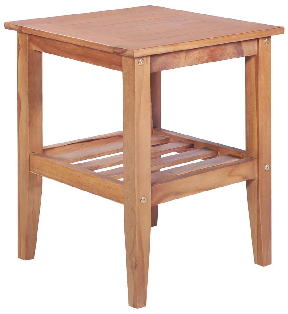 Konferenčný stolík 40x40x50 cm, štvorcový, tíkový masív 44737