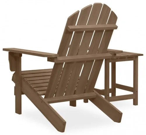 vidaXL Záhradná stolička Adirondack so stolíkom jedľový masív hnedá-