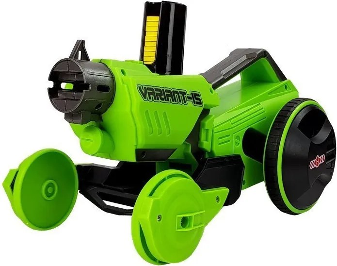 LEAN Toys Odpaľovacia pištoľ 2 v 1 na diaľkové ovládanie Penové disky Zelená