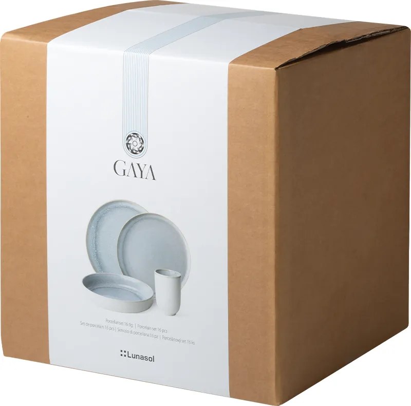 Porcelánový set 16 ks - Gaya Atelier Glacial Ice - 453149