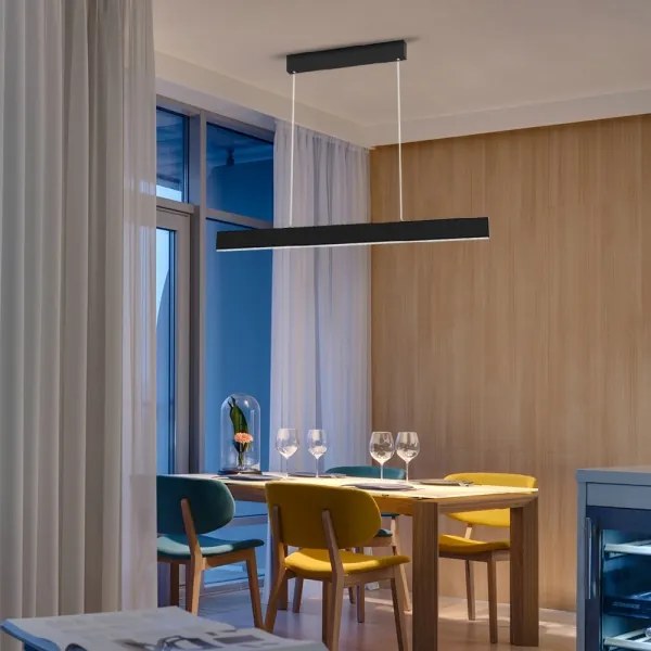 Immax NEO 07076L - LED Stmievateľný luster na lanku čierna LISTON LED/18W/230V + DO