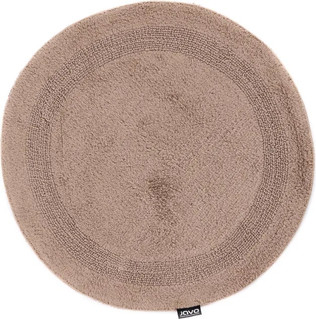 Kúpeľňový koberček Javo Cotton sépiový kruh
