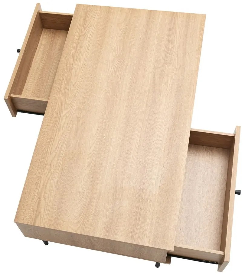 Konferenčný stolík v prírodnej farbe 60x110 cm Pensacola – Unique Furniture