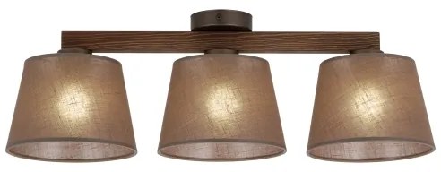 Brilagi - Prisadený luster LATTE 3xE27/15W/230V borovica/hnedá