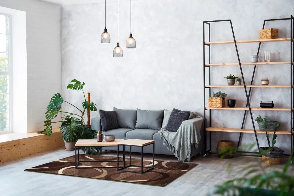 Spoltex, Kusový koberec Florida brown 9828, 80x150, hnedá, chodba / predsieň