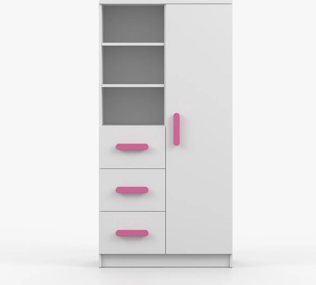 Regál SCOUT - biely (viac variant)