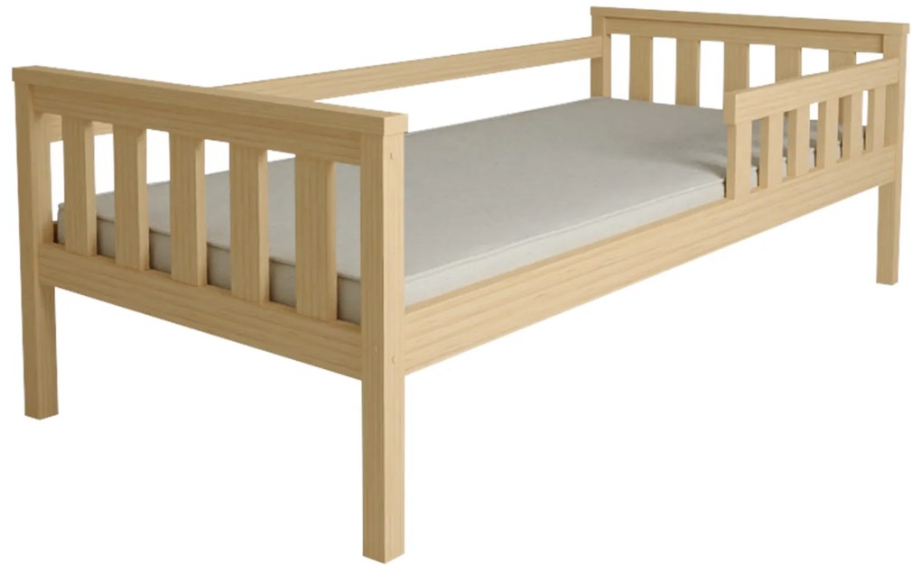 Detská posteľ MONTY 90 x 200 cm, borovica Rošt: S lamelovým roštom, Matrac: Matrac DELUXE 10 cm