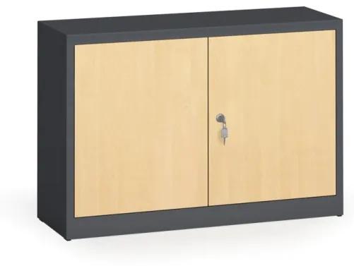 Alfa 3 Zvárané skrine s lamino dverami, 800 x 1200 x 400 mm, RAL 7016/breza
