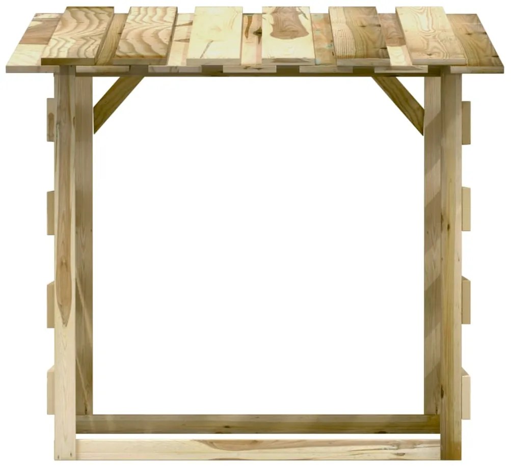 Pergola so strechami 2 ks 100x90x100 cm impregnované borovicové drevo