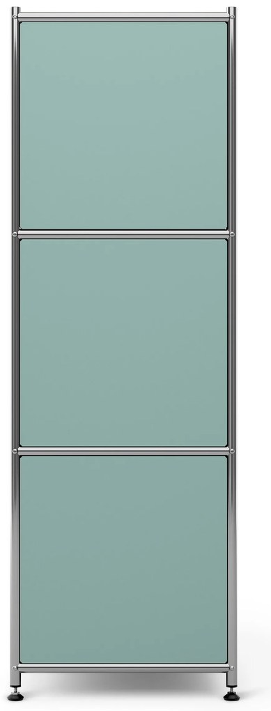 Kovová komoda »CN3« s 2 výklopnými priečinkami, šalviová