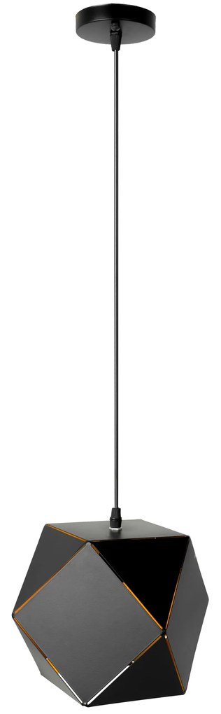 Toolight Toolight, stropná lampa 19x19cm 1xE27 APP287-1CP, čierna, OSW-08405