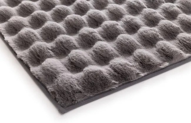 Kúpeľňový koberček Bubbles sivý