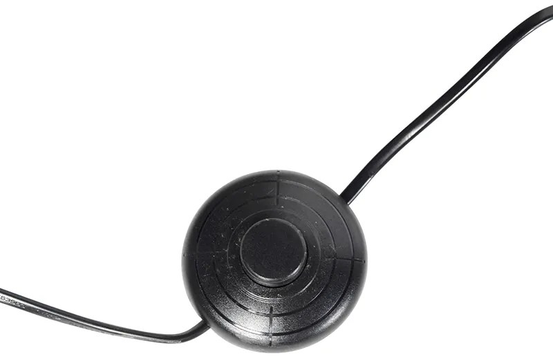 Stojaca lampa trojnožka čierna drevo s čiernym tienidlom 50 cm - Puros