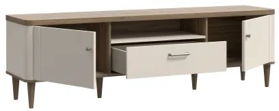Televízny stolík VIRO hnedá/béžová
