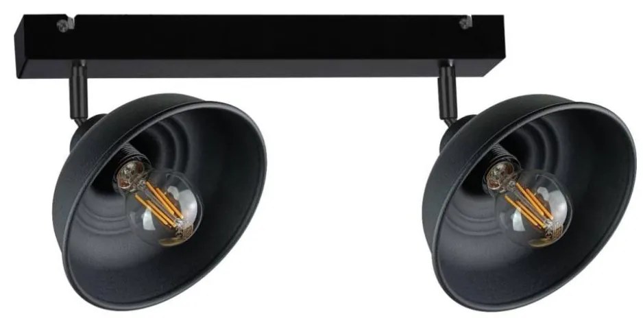 Bodové svietidlo FAUN 2xE27/60W/230V čierna