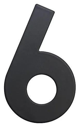 Nerezové číslo v plochom „2D“ prevedení RICHTER RN.75L (čierne), 7, RICHTER Čierna matná