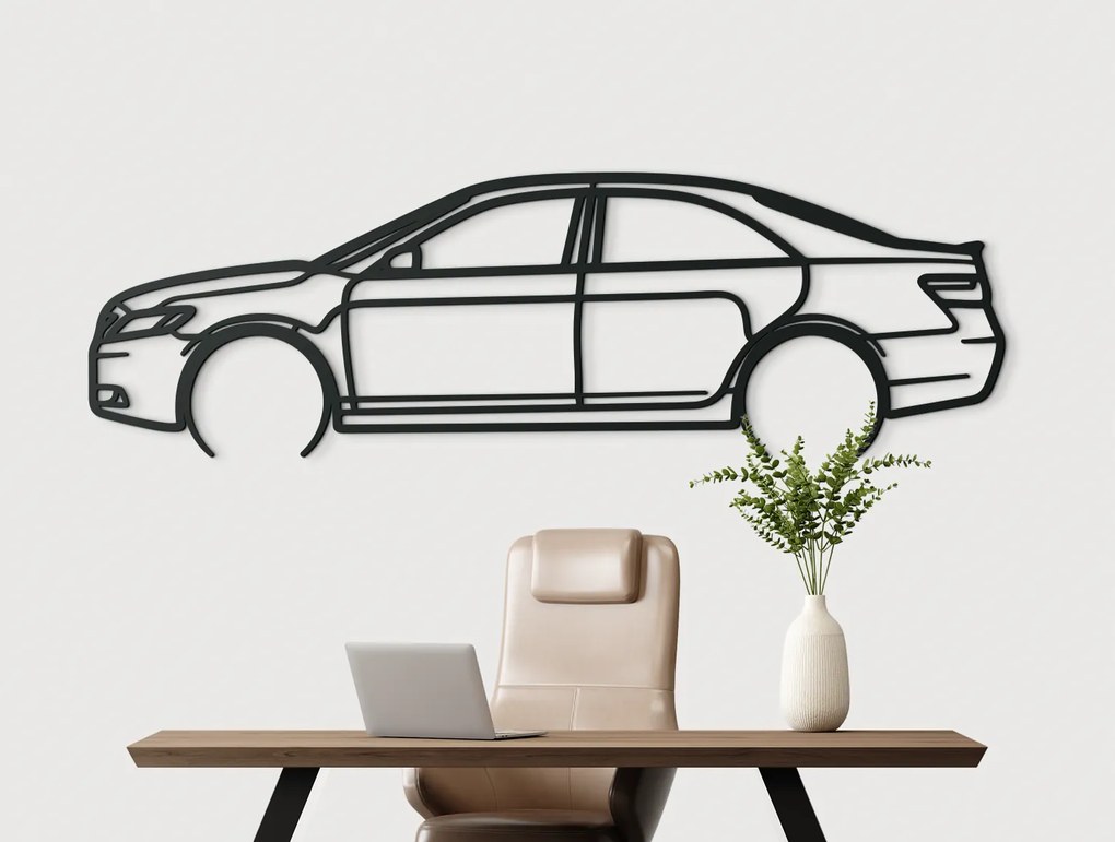 drevko Obraz na stenu Toyota Camry 07 Rozmer obrazu: 26,5 x 86 cm, Farba dekorácie: Čierna