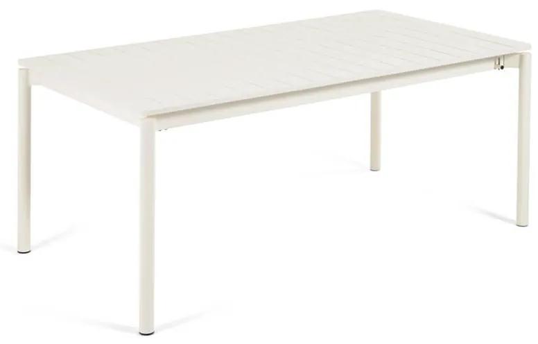 Záhradný rozkladací stôl tana 180 (240) x 100 cm biely MUZZA