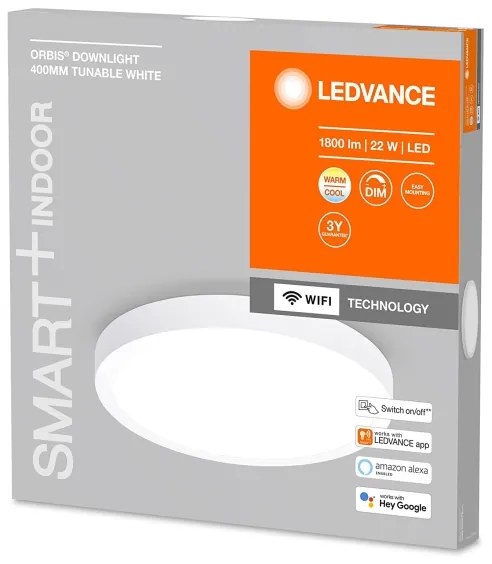 Ledvance - LED Stmievateľné stropné svietidlo SMART+ DOWNLIGHT LED/22W/230V Wi-Fi