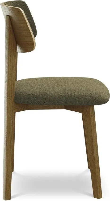 Zelená jedálenská stolička z masívneho dreva Niu – Makamii