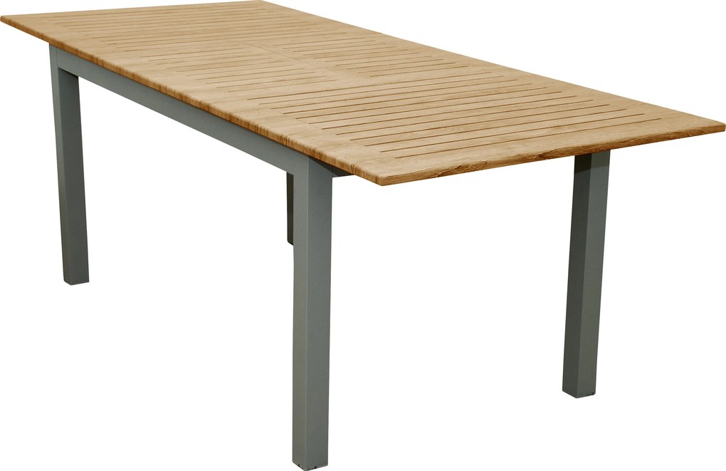 Doppler EXPERT WOOD - záhradný rozkladací hliníkový stôl 150/210 x 90 x 75 cm - 2. akosť (N593)