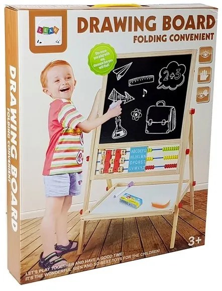 LEAN TOYS Detská drevená tabuľa