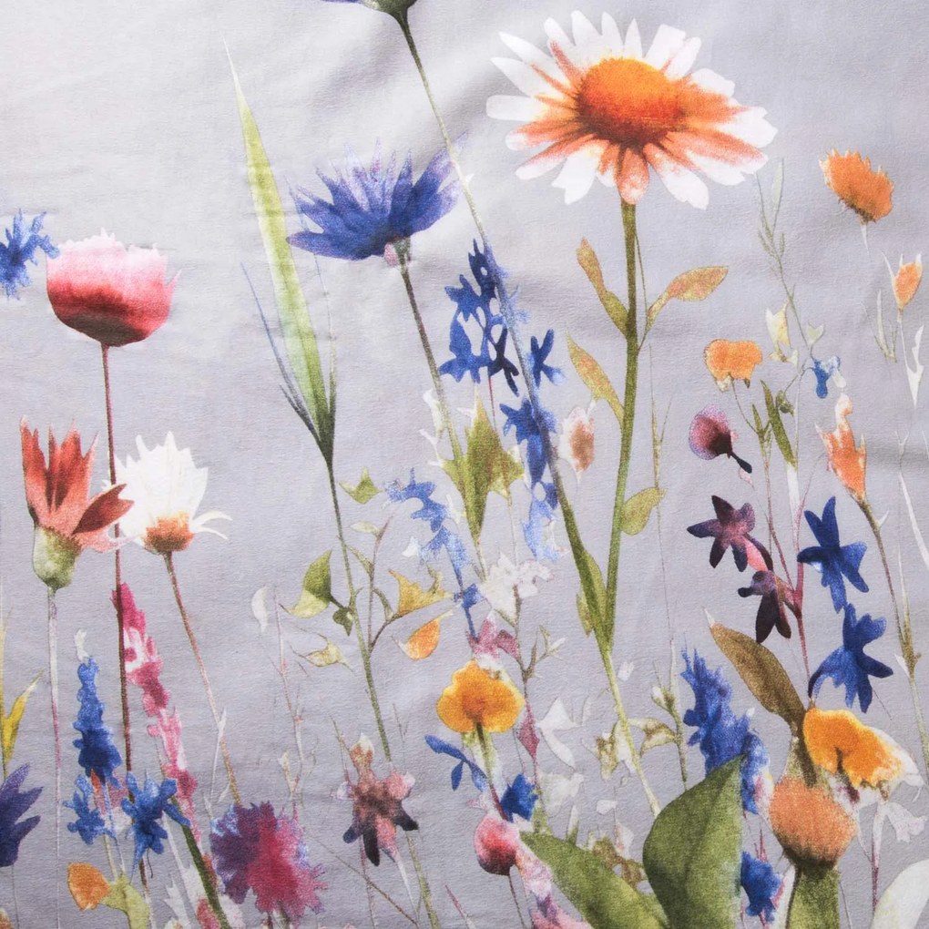 FLANELOVÉ OBLIEČKY FLANELOVE 180X200 CM, 2KS 70X80 CM KVETY