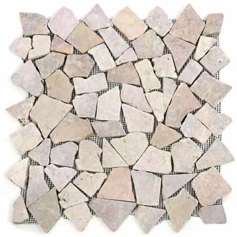 Divero 554 Mramorová mozaika Garth- ružová obklad 1 m2