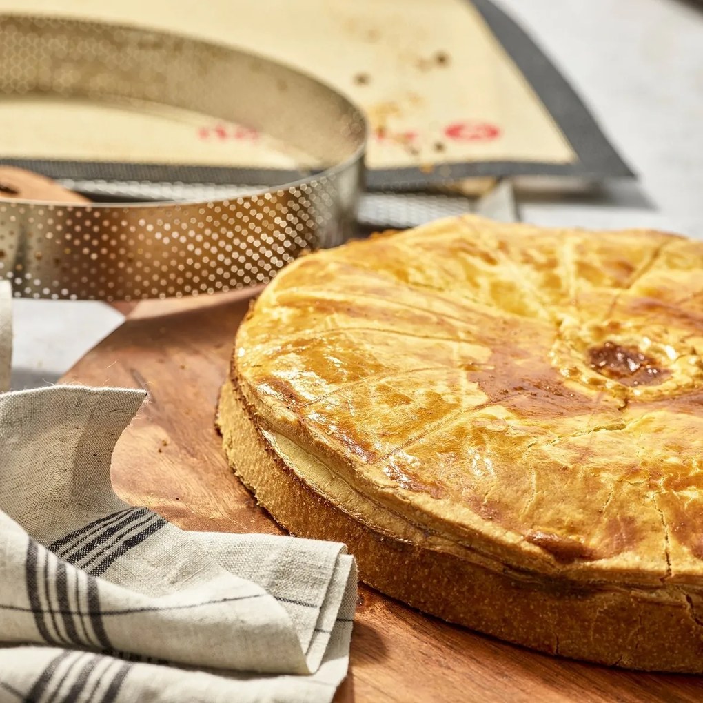 De Buyer 3098.09 Perfor. kruh. rám 24,5 cm, nehrdz. oceľ, 24,5 cm