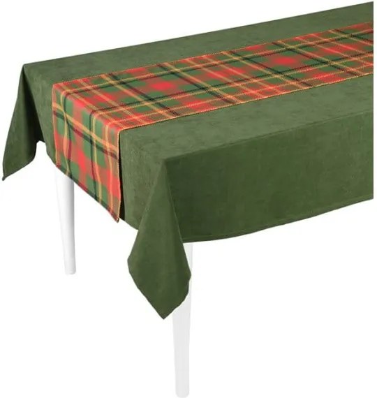 Zeleno-červený behúň na stôl Mike & Co. NEW YORK Honey Celebration, 40 × 140 cm