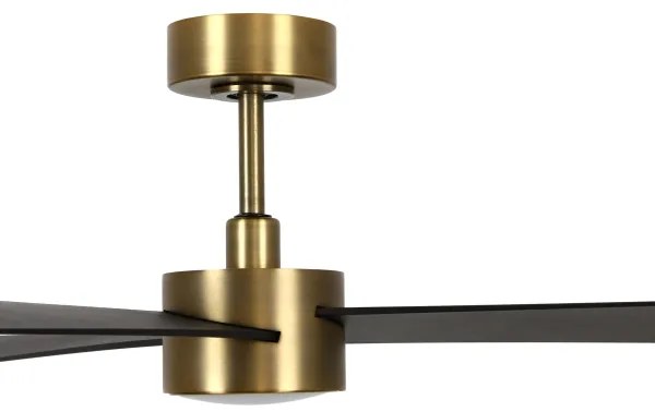 Lucci air 21610549- LED Stmievateľný ventilátor CLIMATE 12W/230V wenge/zlatá + DO