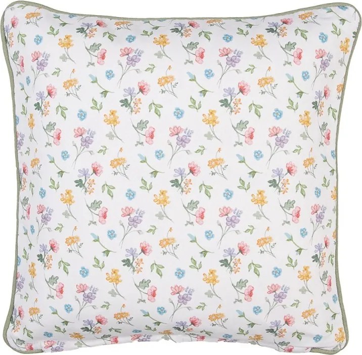 Bavlnená obliečka na vankúš s kvetinovým motívom Colourful Flowers - 40*40cm