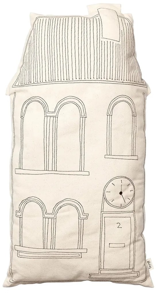 Ferm Living Dekoratívny vankúš Abode Tall Clock 64 × 37 cm