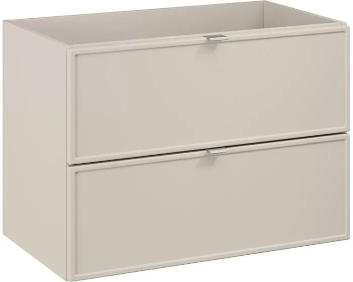 Závěsná skříňka Bella Cashmere s deskou a umyvadlem 120 cm kašmírová