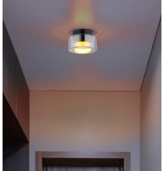 Globo 16055DS - LED Stropné svietidlo HIGGINS 1xGX53/6W/230V pr. 13 cm čierna