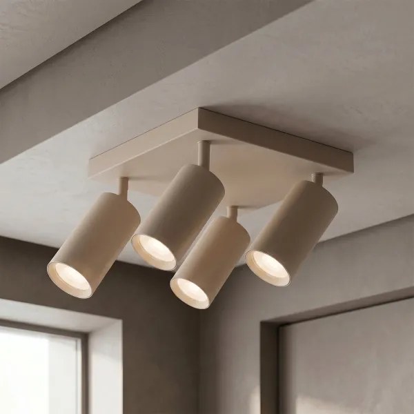 BRILAGI - LED RGBW stmievateľné bodové svietidlo SELE SQUARE 4xGU10/6,5W/230V béžové