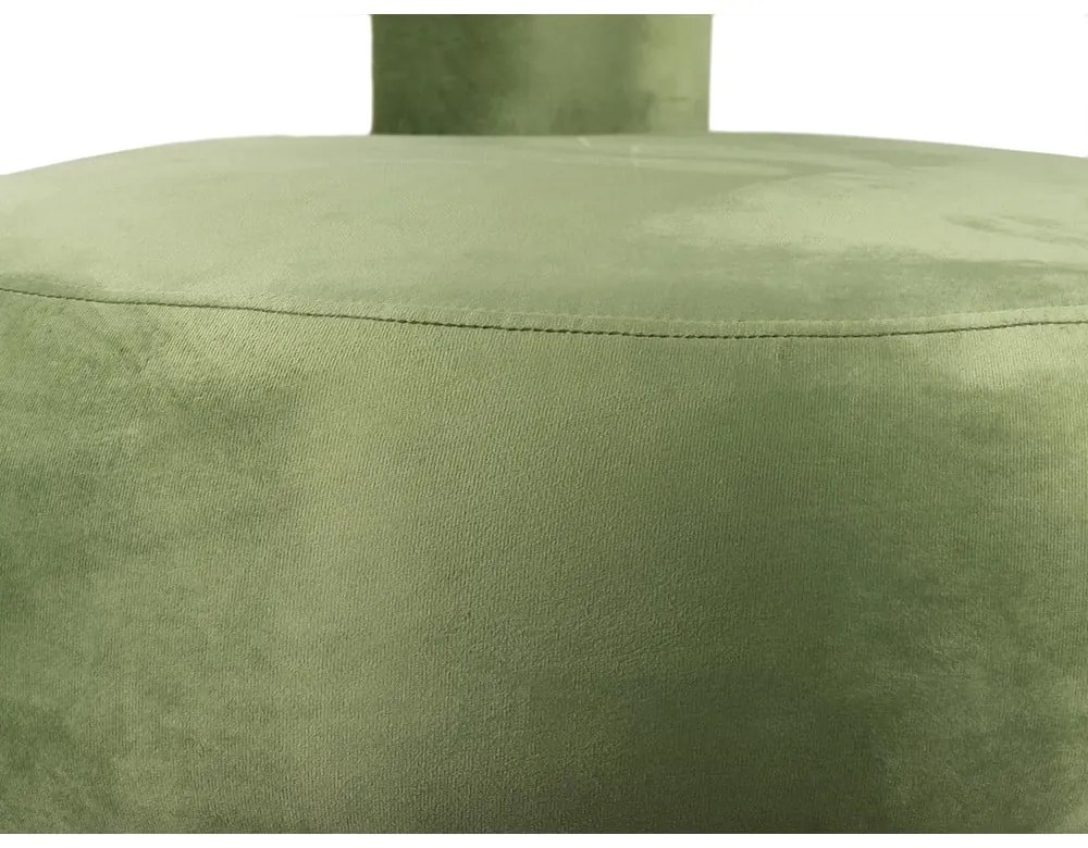 Svetlozelené zamatové kreslo Abrazo – Leitmotiv