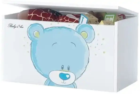 Raj posteli Box na hračky - Modrý macko čerešňa | BIANO