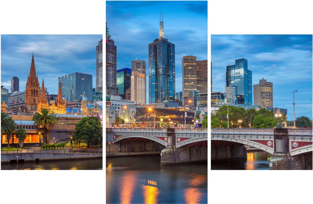 Obraz mesta Melbourne (90x60 cm)