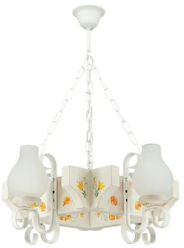 Brilagi - Luster na reťazi QUEEN 4xE14/40W/230V buk/krémová