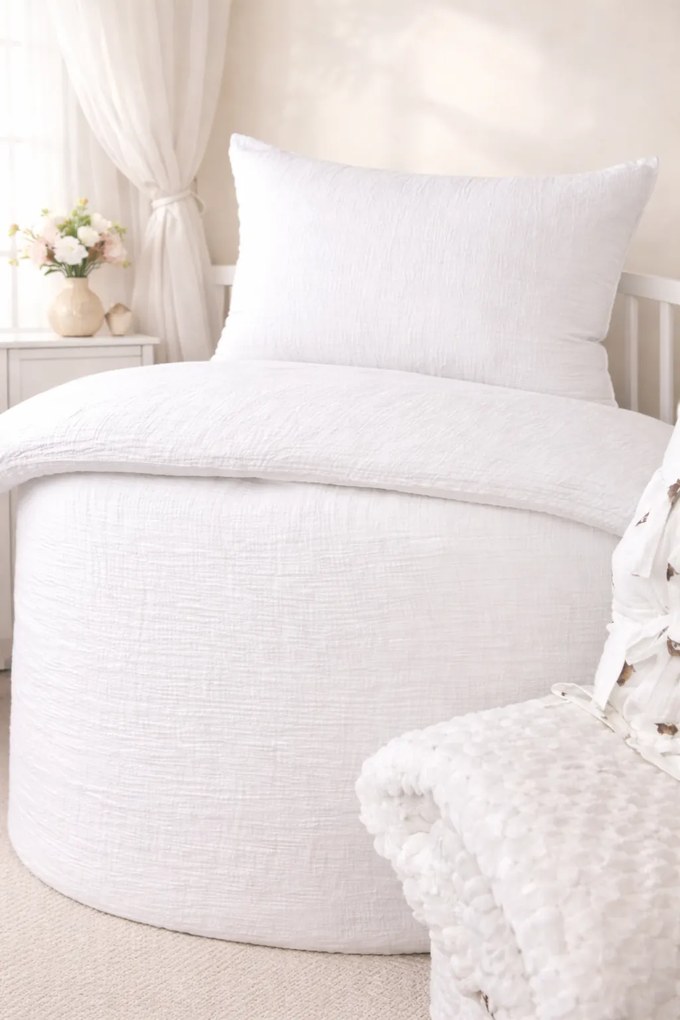 INTERMEDIC SK Mušelínové obliečky biele 90x130 + 45x65 cm