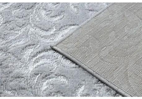 Moderný MEFE koberec 8734 Ornamenty-Štrukturálny, dve vrstvy rúna sivá Veľkosť: 160x220 cm